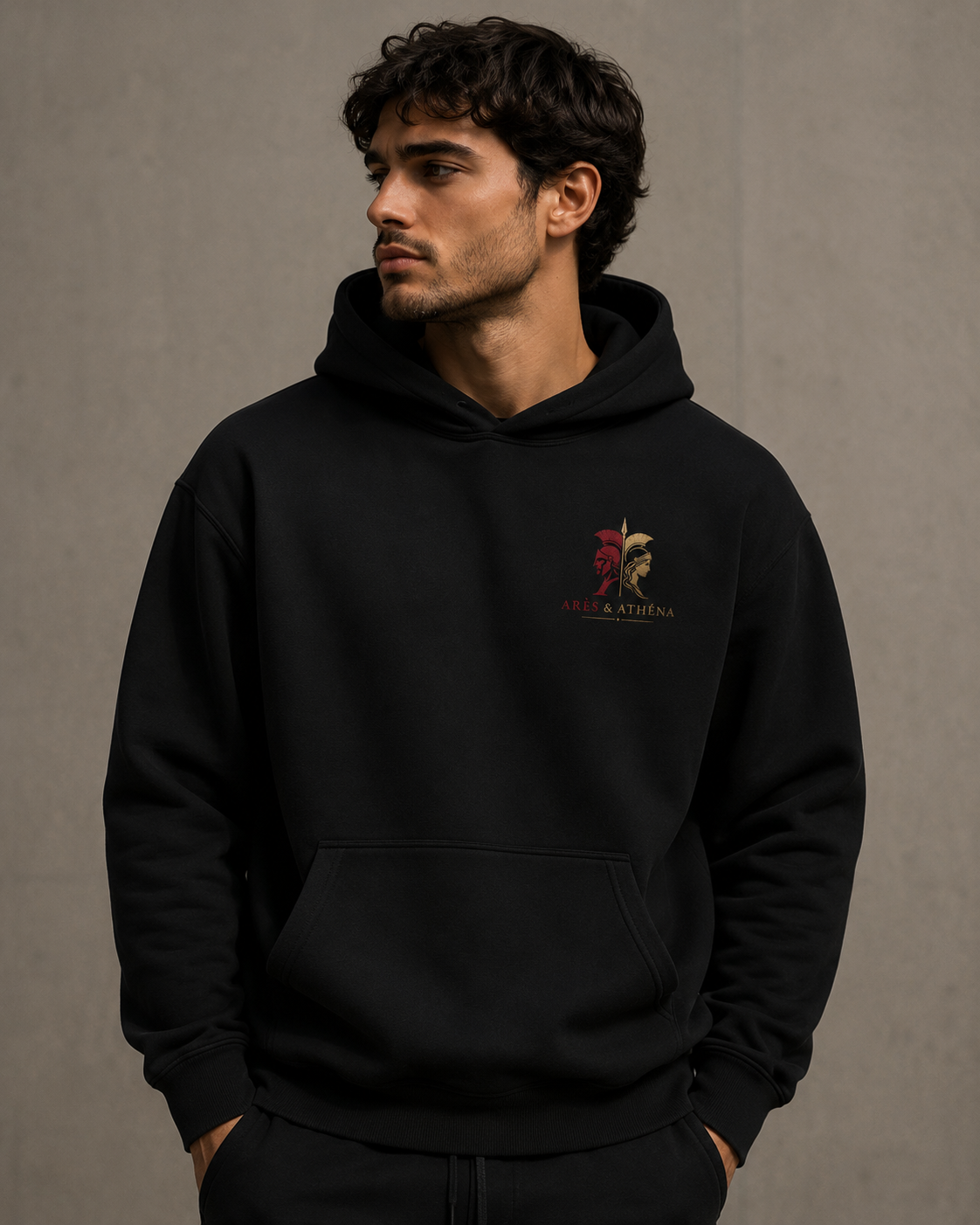 Sweat à Capuche Noir