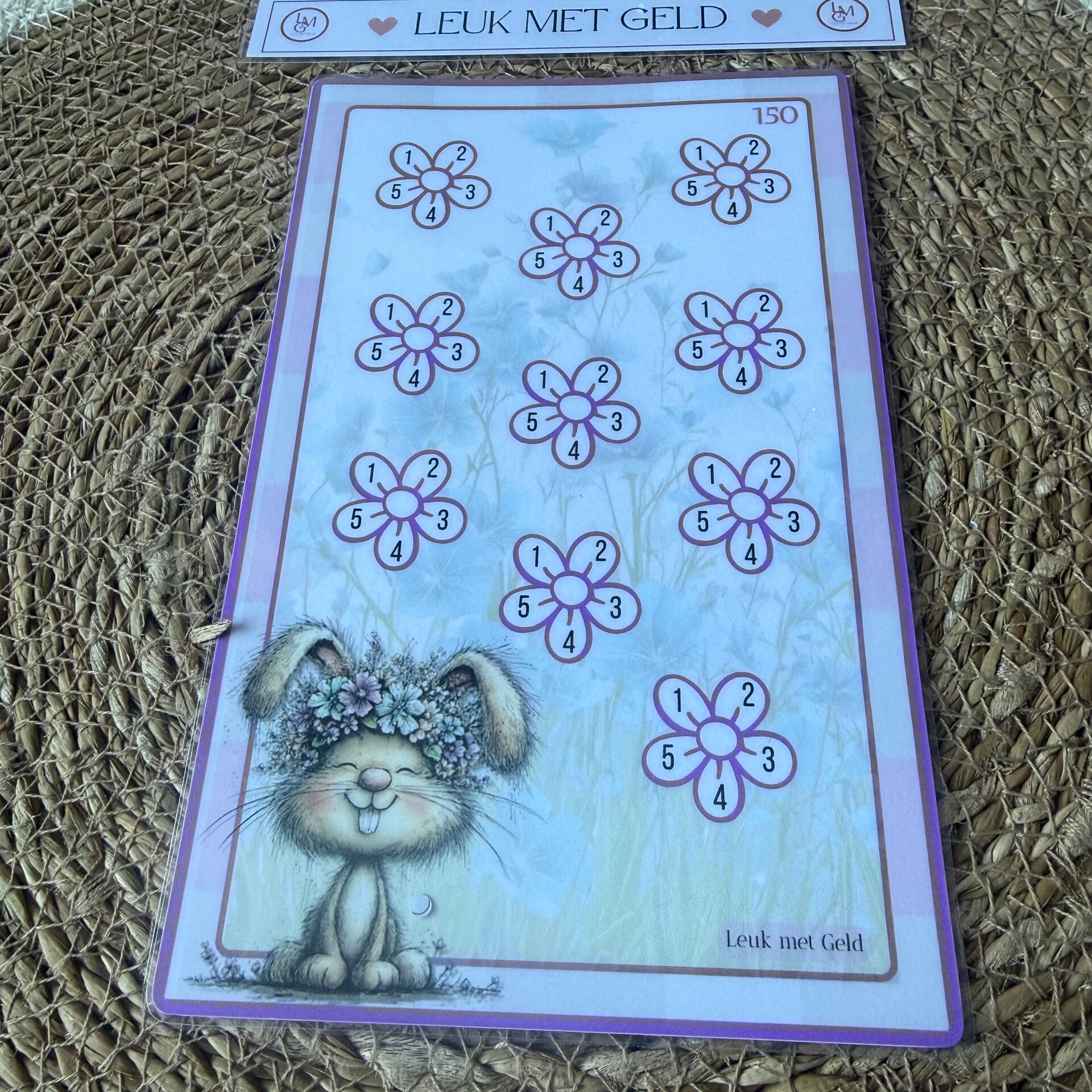 Rabbit in Flowers A5