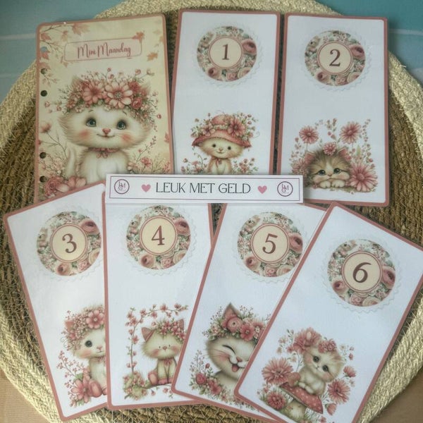 Mini Maandag Voorblad en Dashboard Blossom Cats