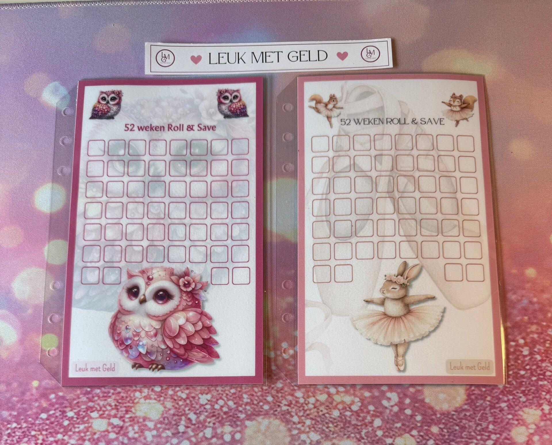 52 weken Roll & Save Uil / Ballerina A5