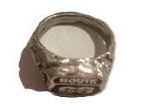 Route 66 Large Pewter Ring RS24