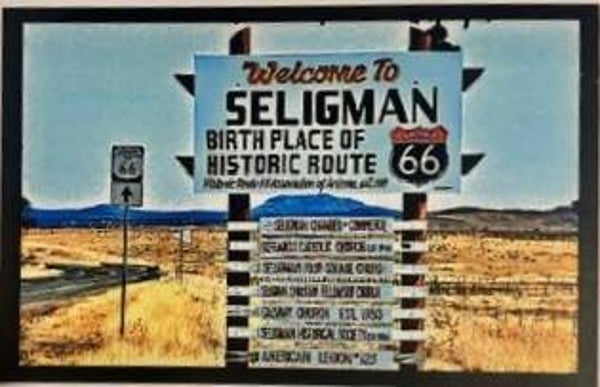 Seligman Road Sign S2 Magnet