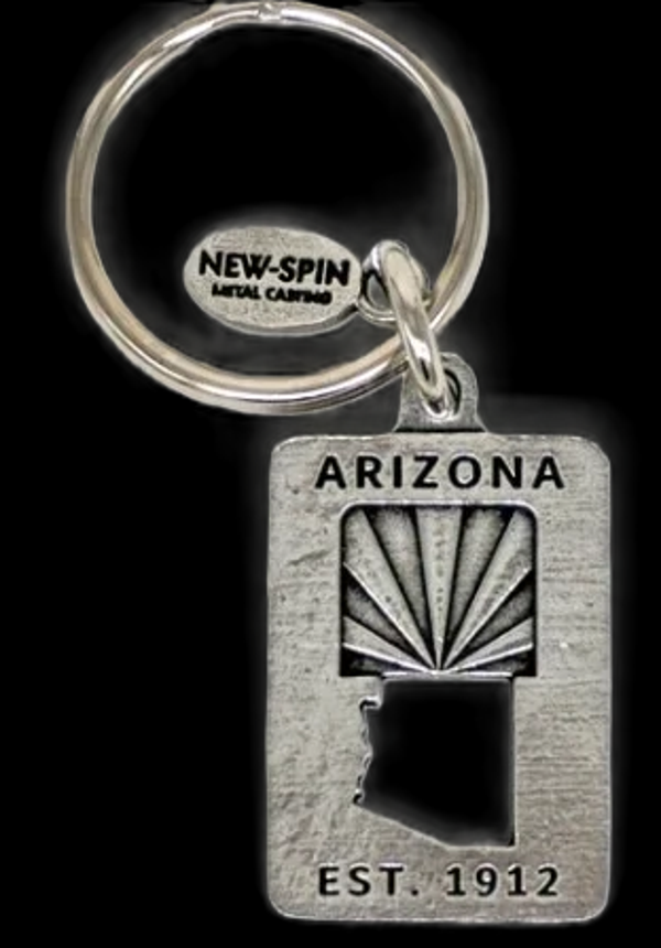 Rectangular Arizona Keychain 2335