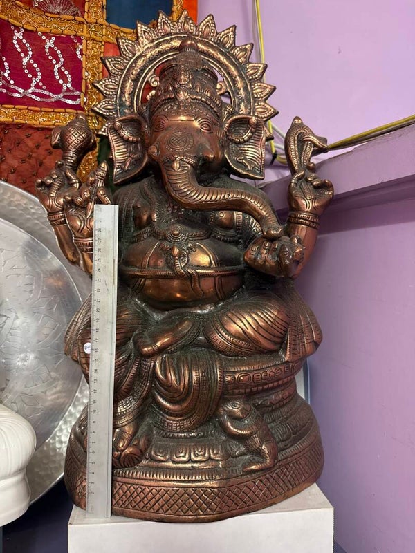 XXL Copper Ganesh