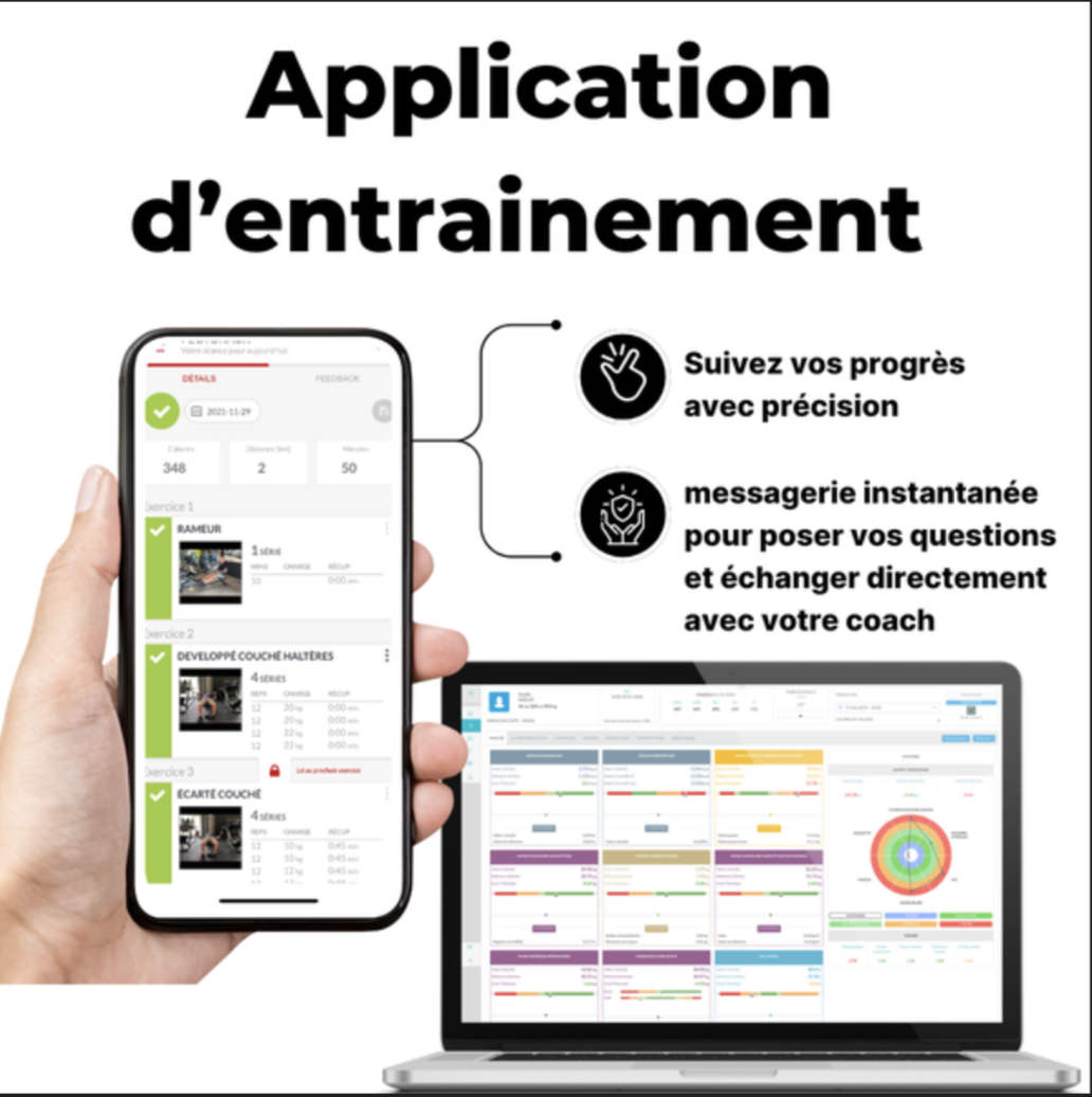 🏋️‍♂️🥗 Suivi Hybride Complet (Entraînement + Nutrition) 6 Mois – 200 €/mois