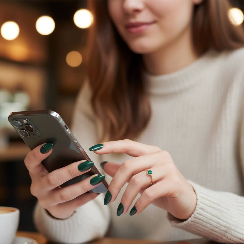 Información de contacto para uñas Press-on 