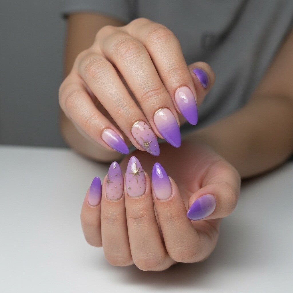 Uñas Press-on con glamour 