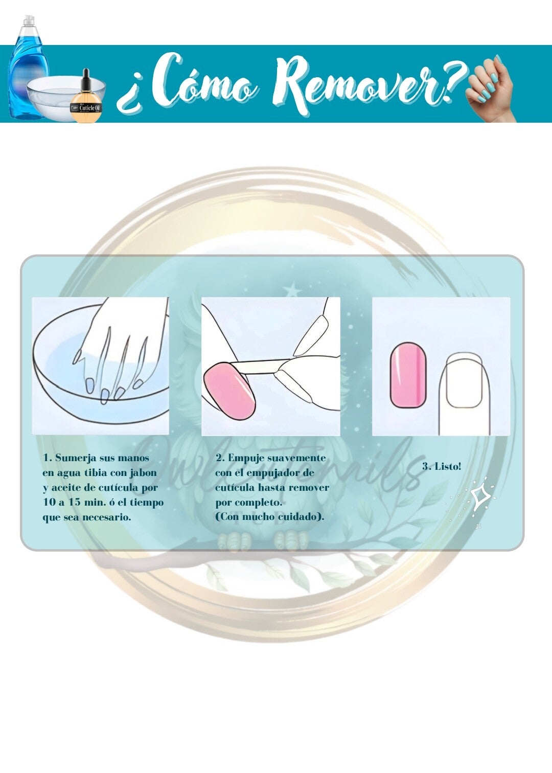 Como remover uñas Press-on 