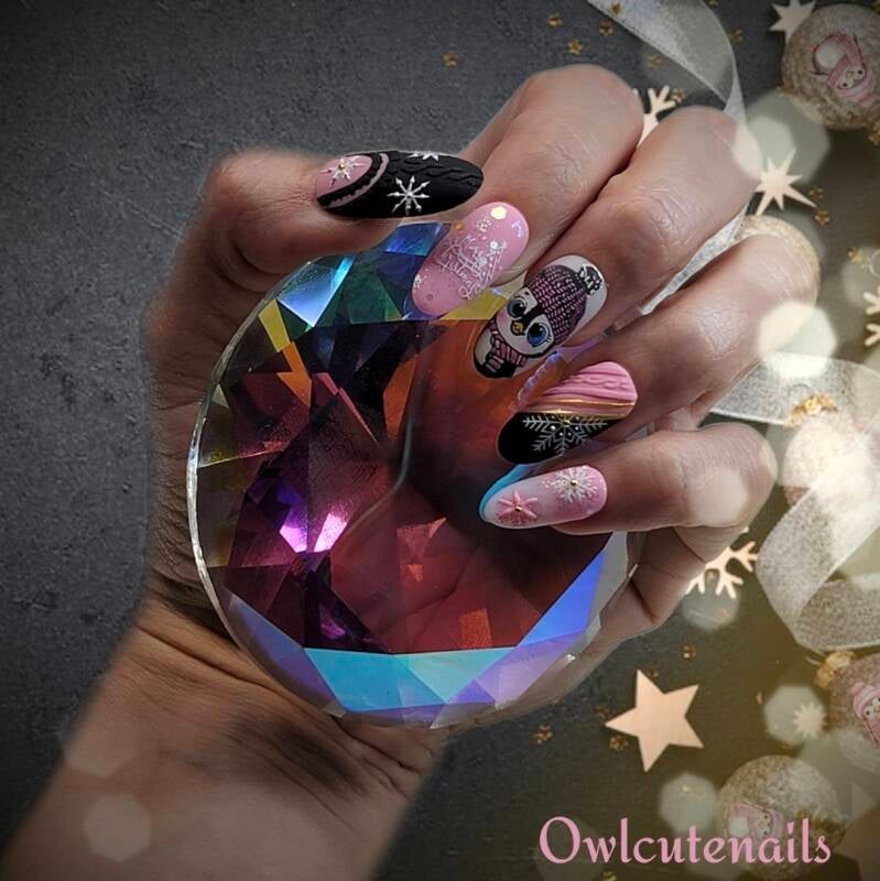 Uñas Press-on Navideñas