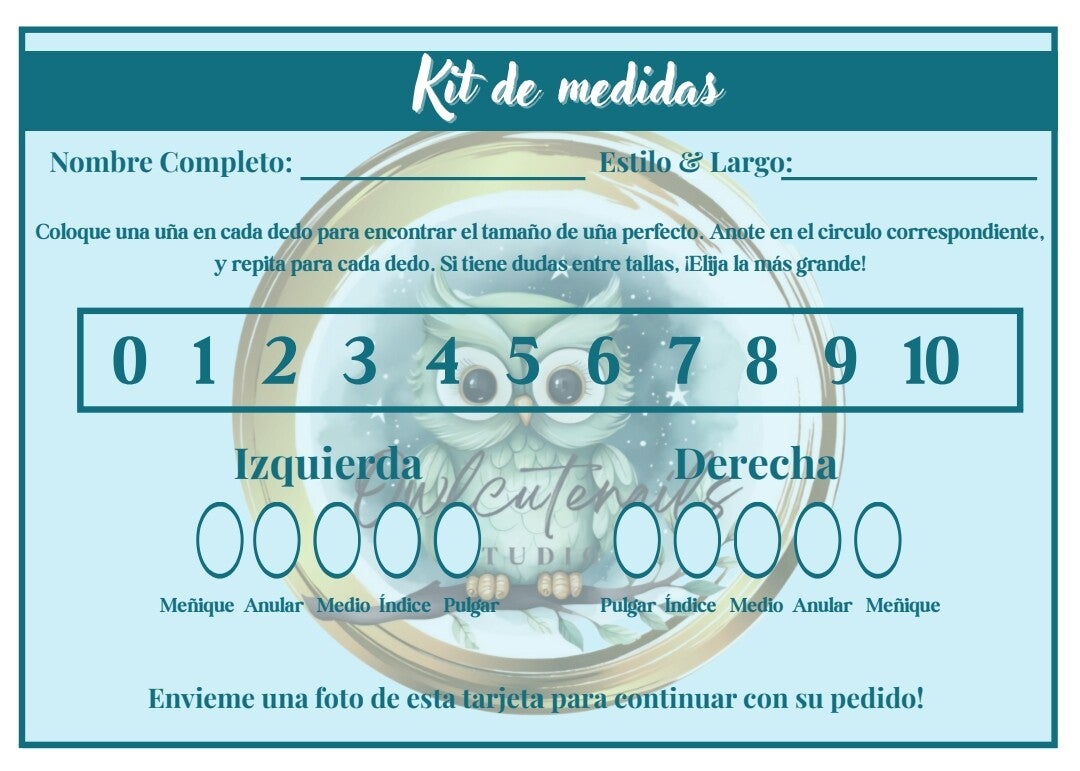 Kit de Medidas/Sizing Kit