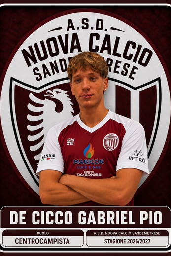 Centrocampista ASD Nuova Calcio Sandemetrese