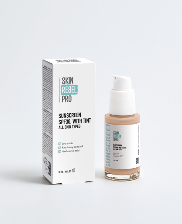 SkinRebelPro SPF30 met tint 30ml