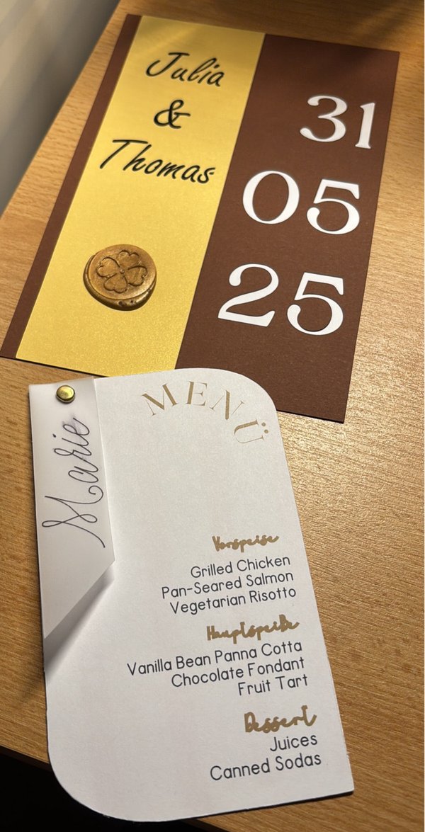 Einladung/Menükarte