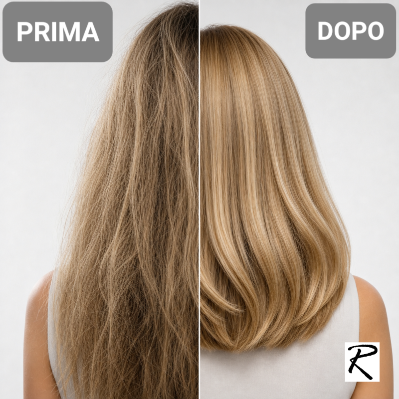 Prima e Dopo Genova Centro taglio personalizzato e colore con balayage