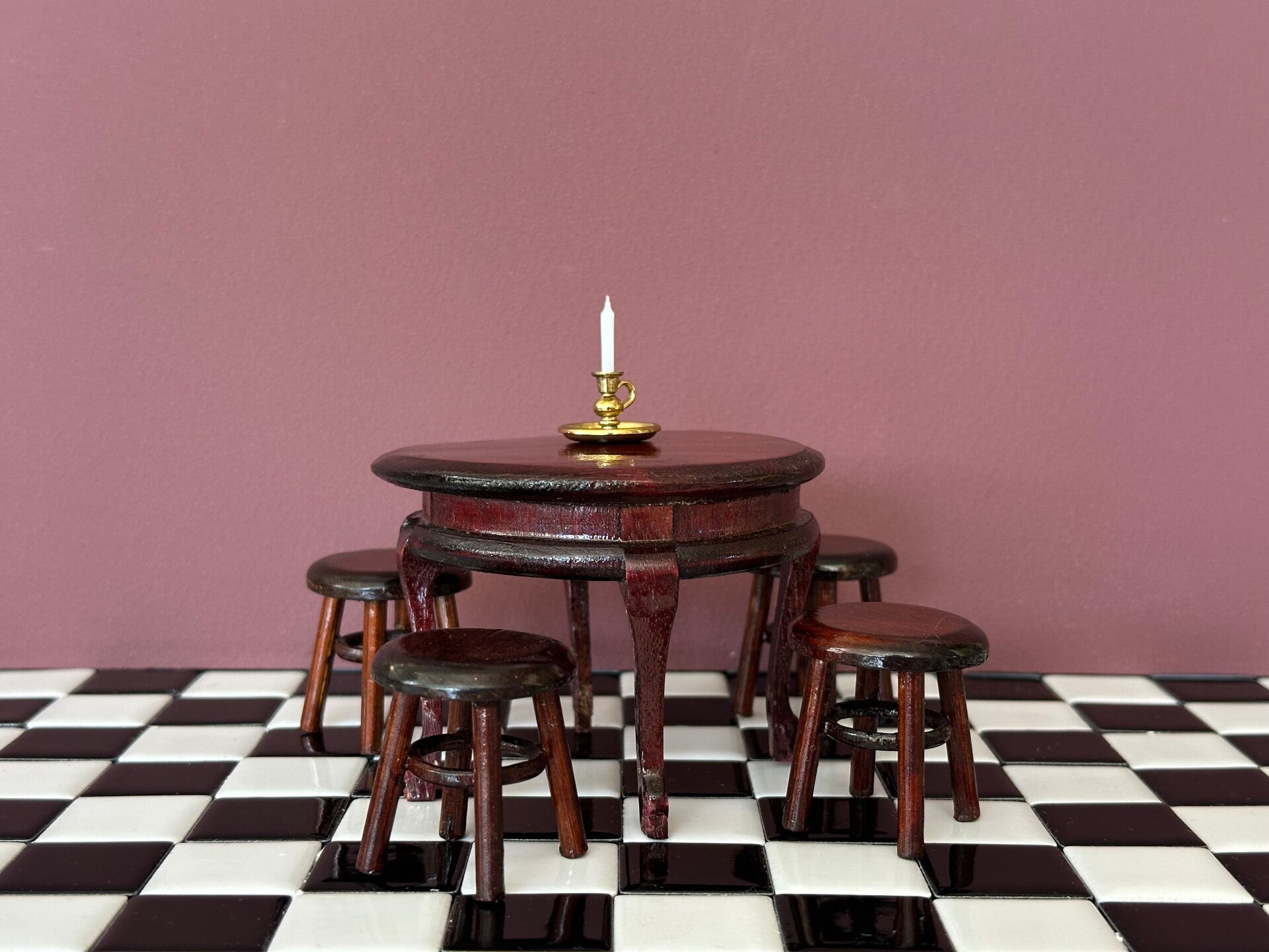 5-delige eettafel-set rond