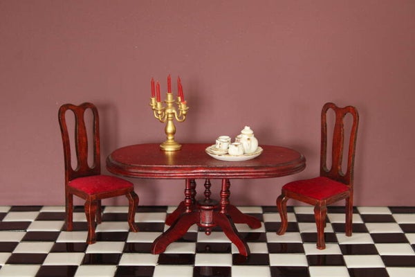 3-delige eettafel-set ovaal