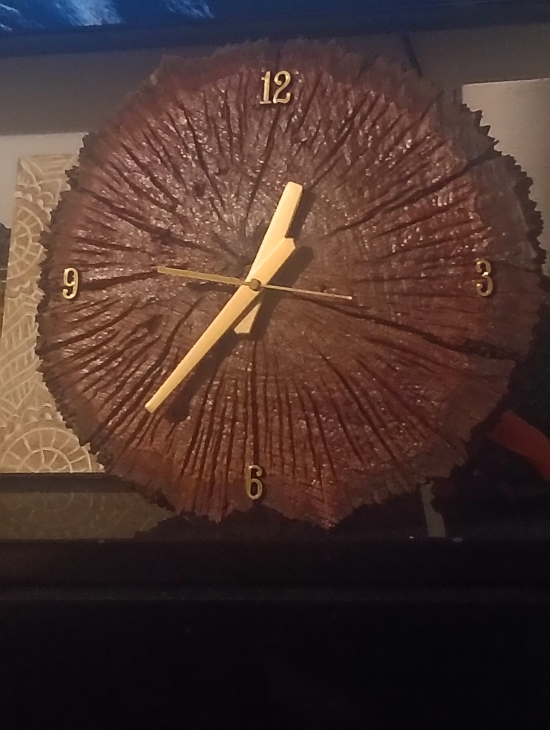 wood clock