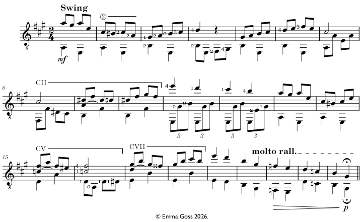 Excerpt from the pice Fear Me, Foe