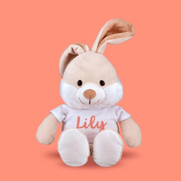 peluche de lapin à personnaliser