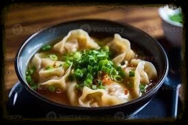 Won-Ton Suppe mit Poulet