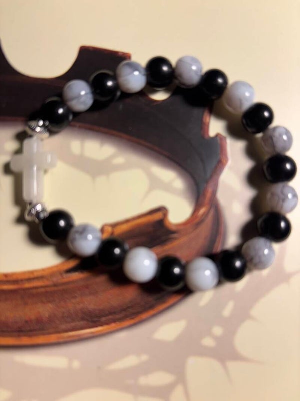 Cross Beaded Bracelet