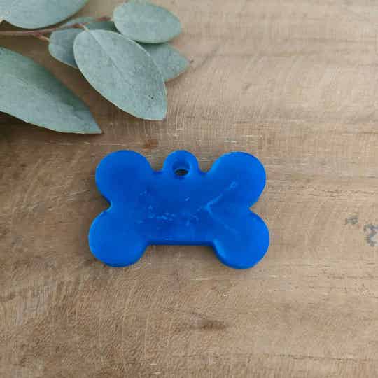 Hondenpenning cobalt bleu