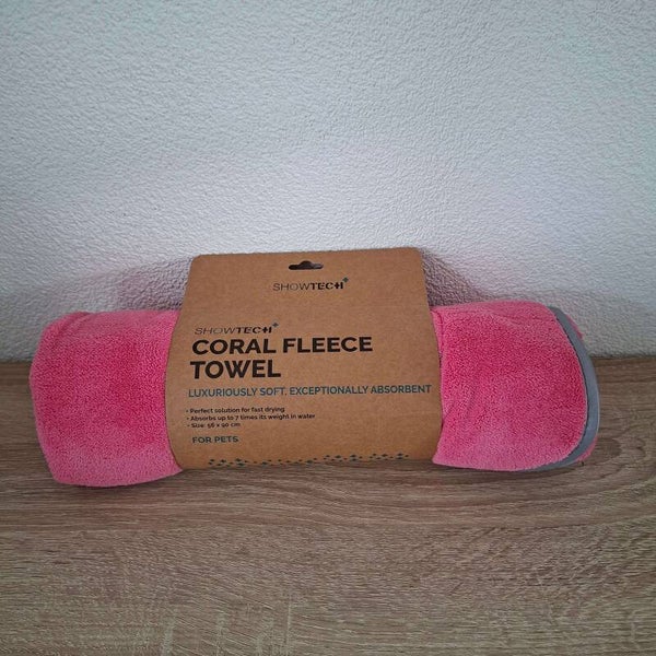 Showtech honden handdoek roze