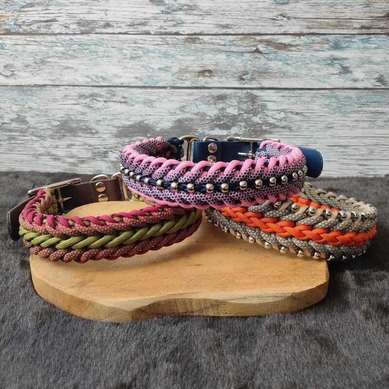 Paracord honden halsbanden
