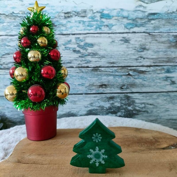 Kerstboom met sneeuwvlokken