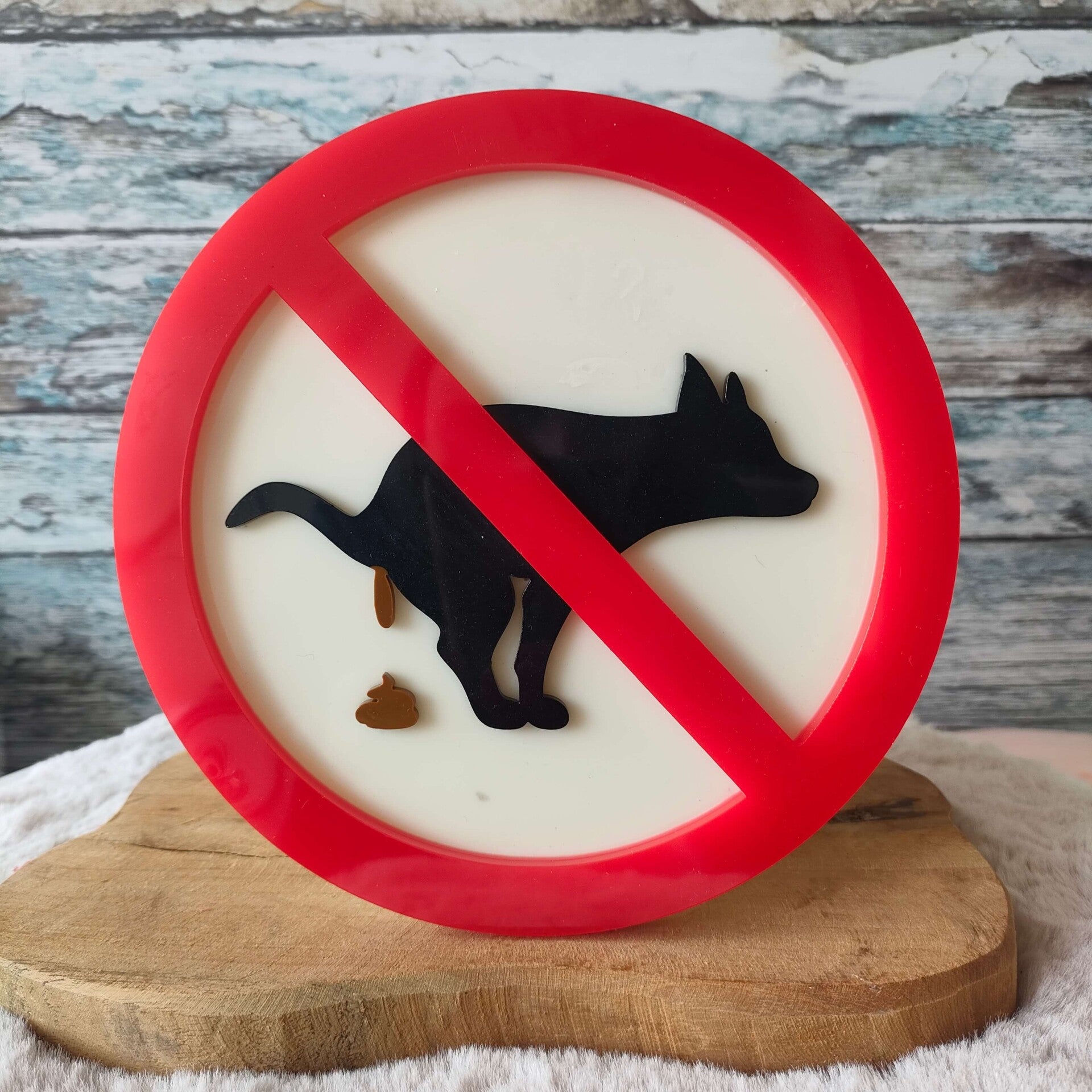 Verboden voor honden te poepen bord custom