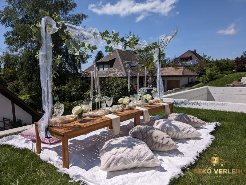 Gartenparty Deko-Verleih, Mieten statt Kaufen