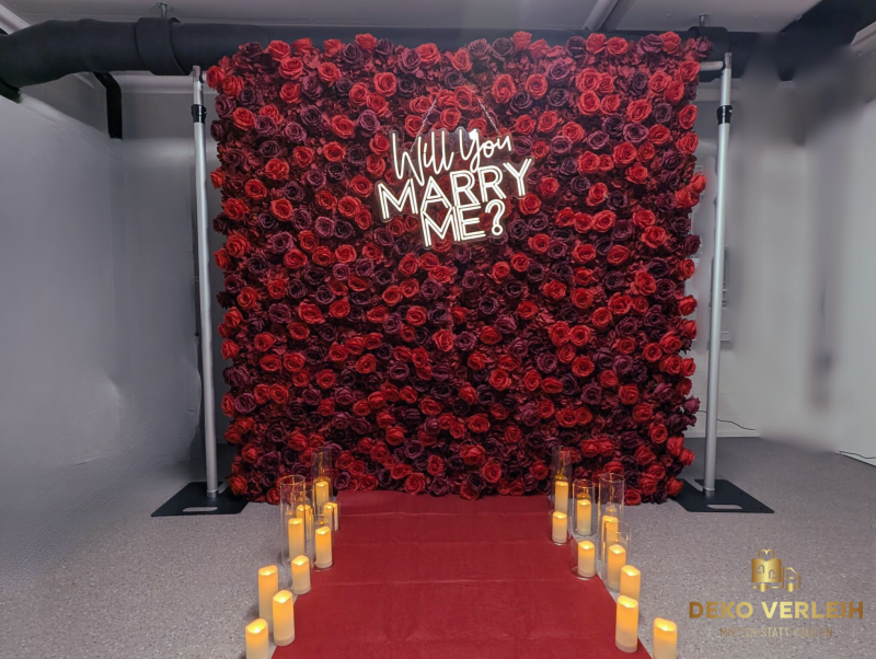 Hochzeitsantrag Deko-Verleih, Mieten statt Kaufen