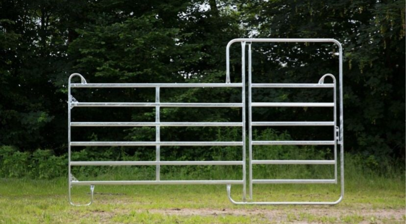 Texas panel met deur / round pen