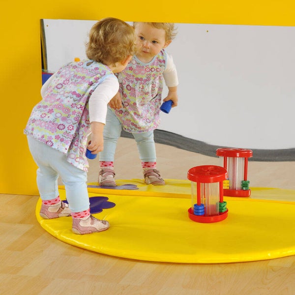 Semi Circle Mat with Mirror Set