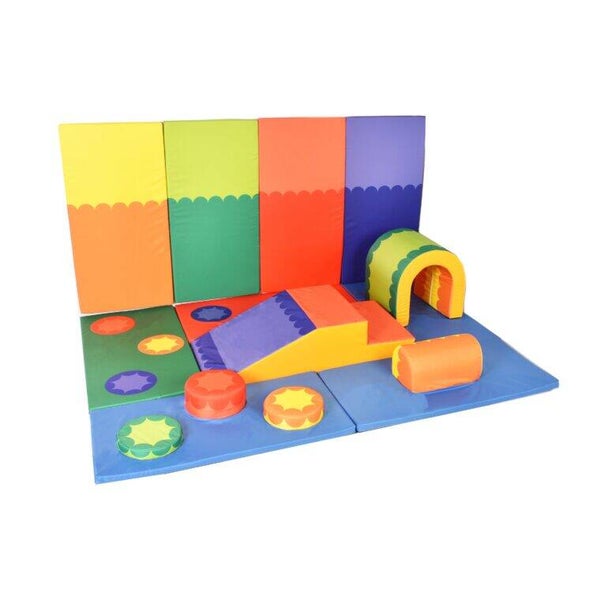 Safer-Play Large Soft Play Set (with integrated safety mats)