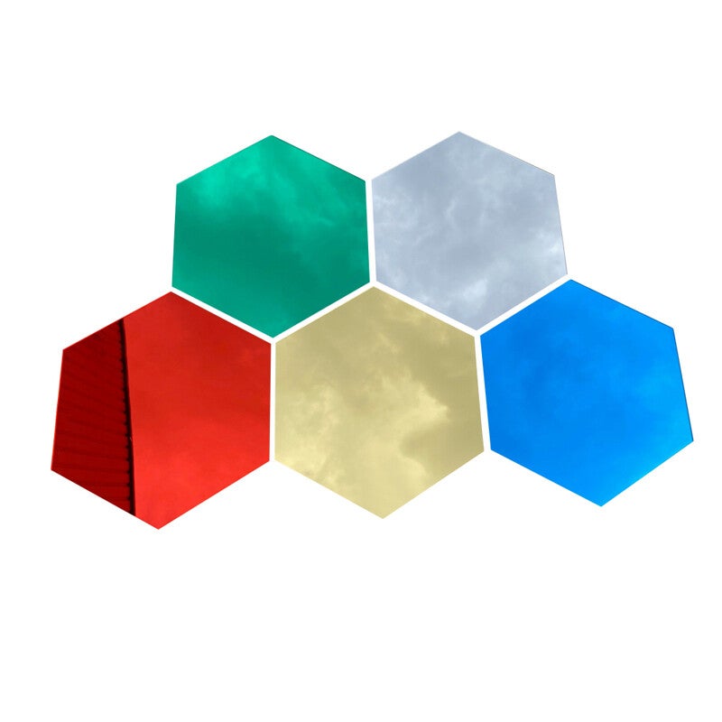 Hexagon Sensory Mirrors - 5 Pack
