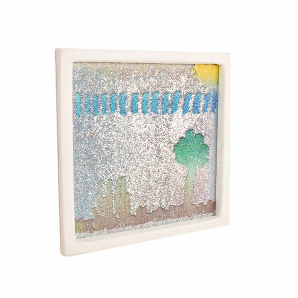 Large “Make a Picture” Flip Sequin Board with Soft Frame. (840mm sq.)