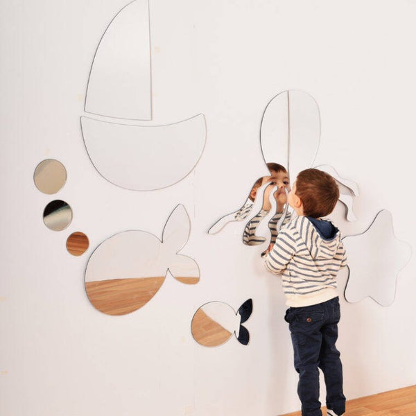 Children’s Plastic Safety Mirror Set: Sand and Sea