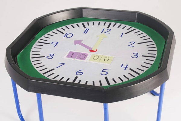 Tuff Tray Play Tray Double-sided Insert: Exploring Time & Shape