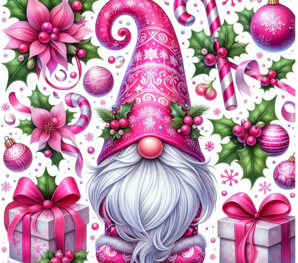 Tumbler Christmas - Pink Gnome