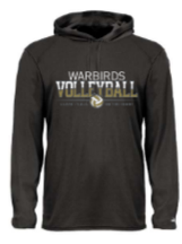 Badger Unisex B-Core Hooded Long Sleeve T-Shirt  vb