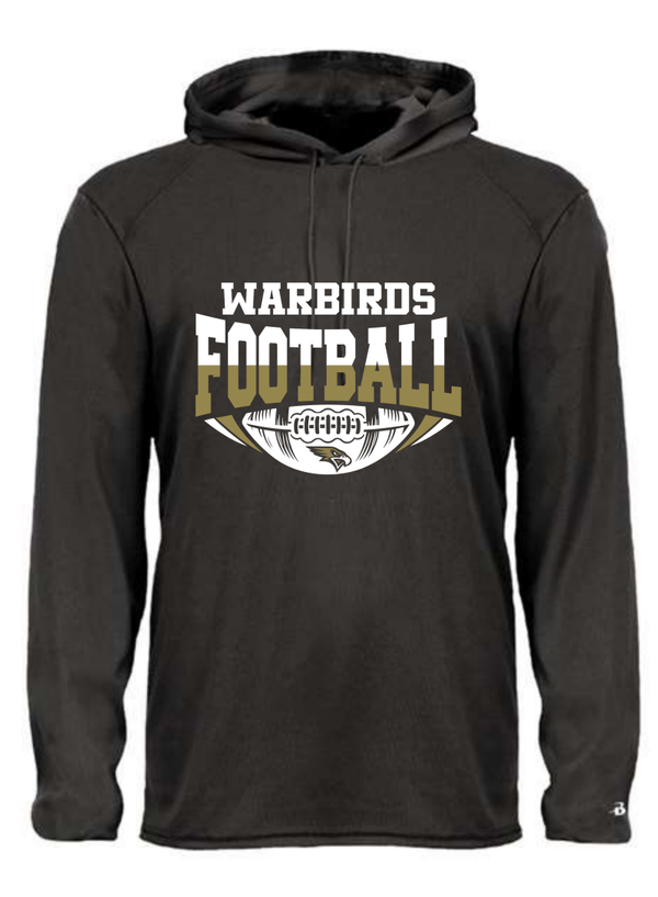 Badger Unisex B-Core Hooded Long Sleeve T-Shirt  fb