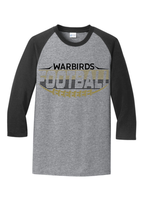 Port & Co® Core Blend 3/4-Sleeve Raglan Tee fb