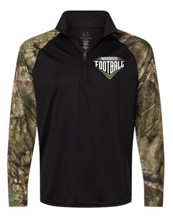 Unisex Realtree® Performance Colorblocked Quarter-Zip Pullove fb