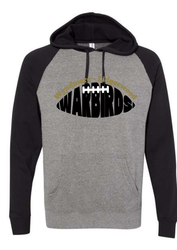 Independent Trading Company Unisex Raglan Hoodie  fb
