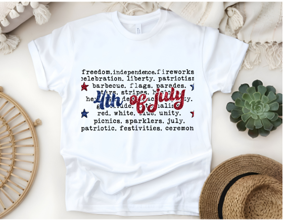 4th of July Typography