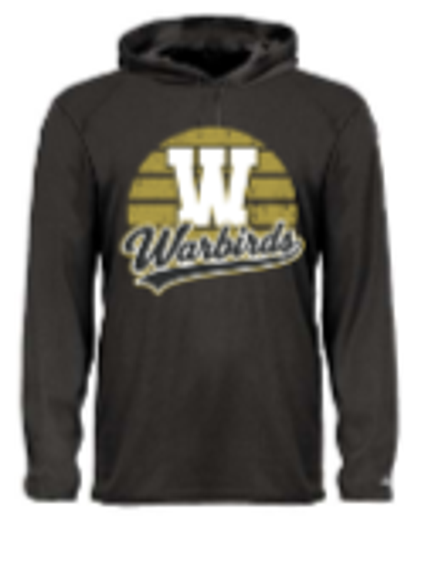 Badger Unisex B-Core Hooded Long Sleeve T-Shirt