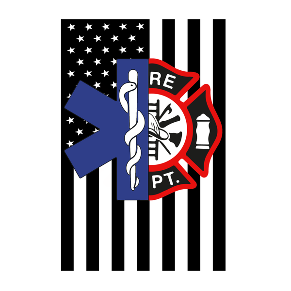 EMT Firefighter Flag