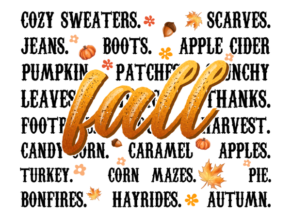 Fall Typography