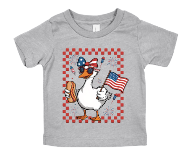 Girl Goose with Flag